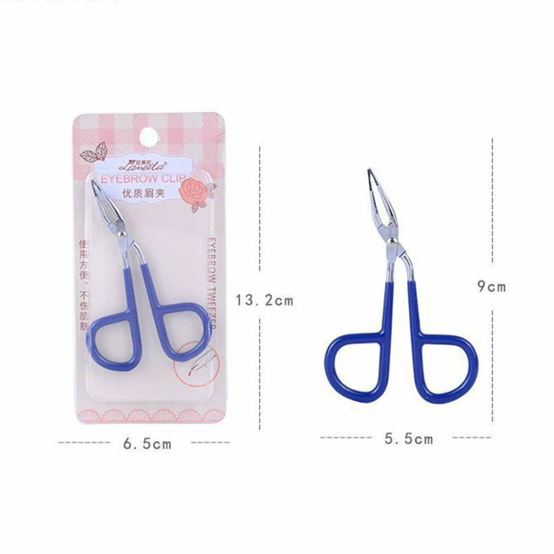 Portable Trimming Eyebrow Tweezer Stainless Steel Clip Makeup Tools Random Color* | Красота и здоровье