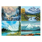 LZAIQIZG полный квадратныйкруглый алмазная живопись новое поступление природный пейзаж горный подарок ручной работы Алмазная вышивка домашний декор