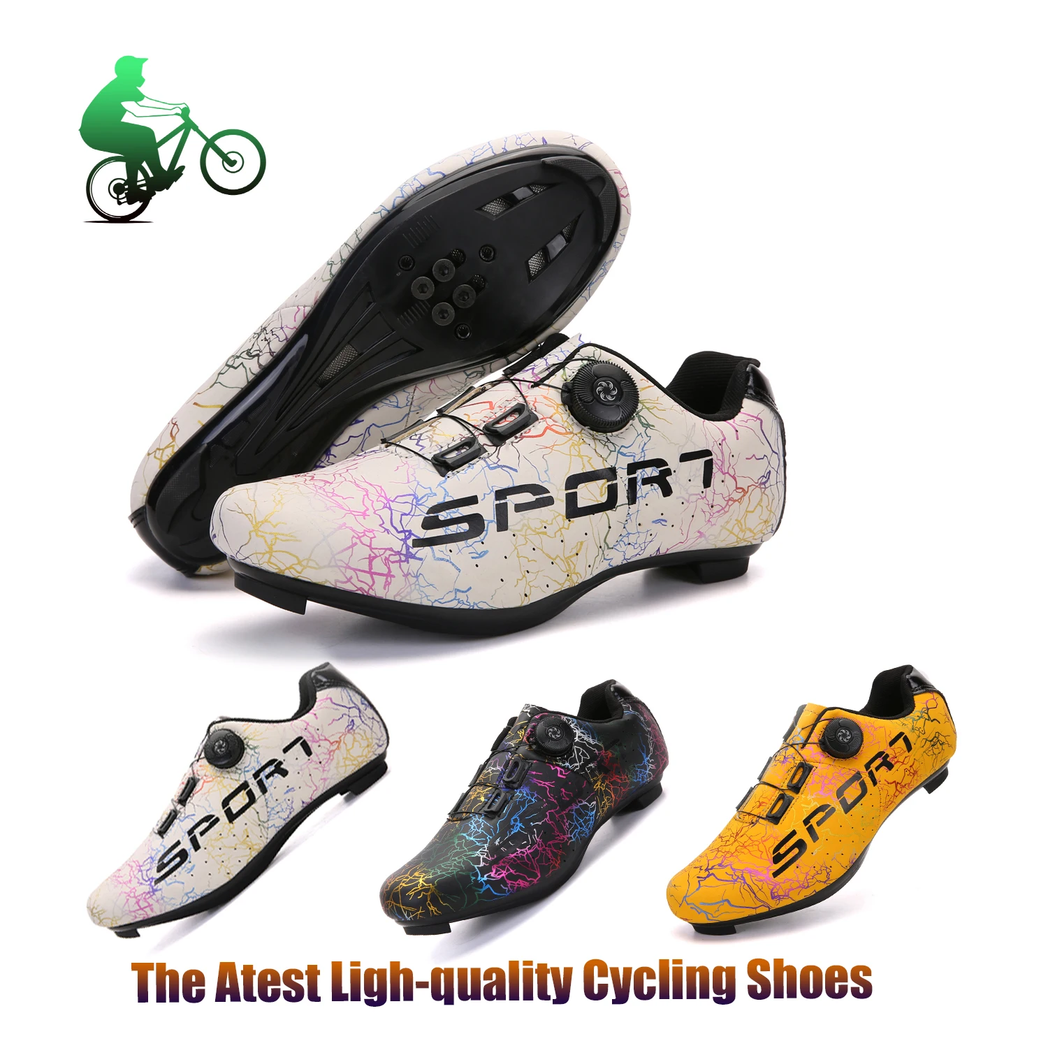 

Ultralight Cycling Shoes Men's Outdoor Sports Mountain Bike Sports Shoes SPD Racing Shoes Self-locking Road Bike Cycling Shoes