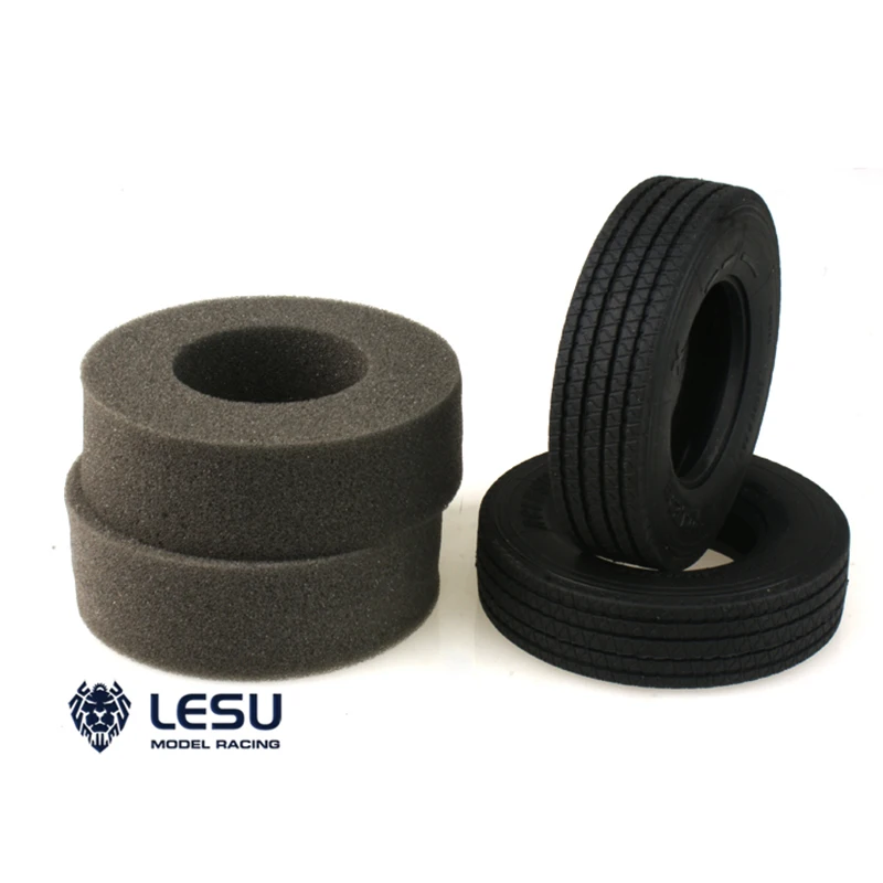 LESU Rubber Wheel Tires for 1/14 RC Tractor Truck TAMIYA Scania Benz VOLVO MAN Remote Control Toys Cars Model TH02597-SMT3 enlarge