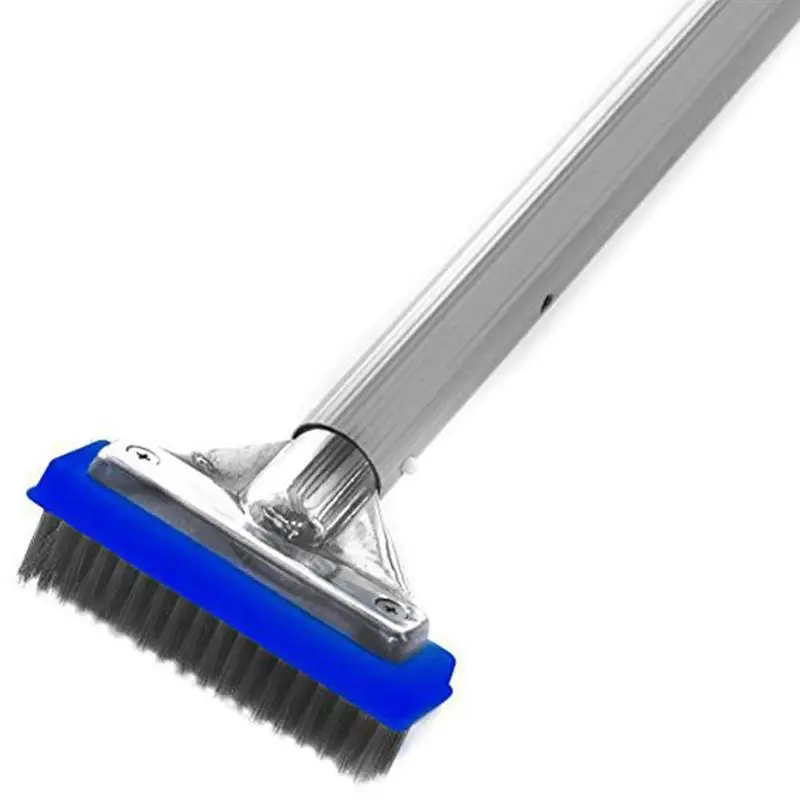

Pool Cleaning Brush Extra Wide 20 inch Brushing for Cleaning Pool Floor Wall Small Hand-held Brush Adjustable Long Handle Brush