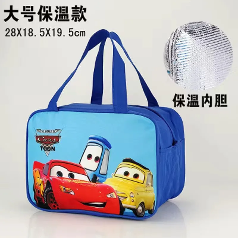 

Disney girls cartoon frozen elsa anna cute lunch box bag boys Stitch cars handbag Outdoor ice Keep warm bag