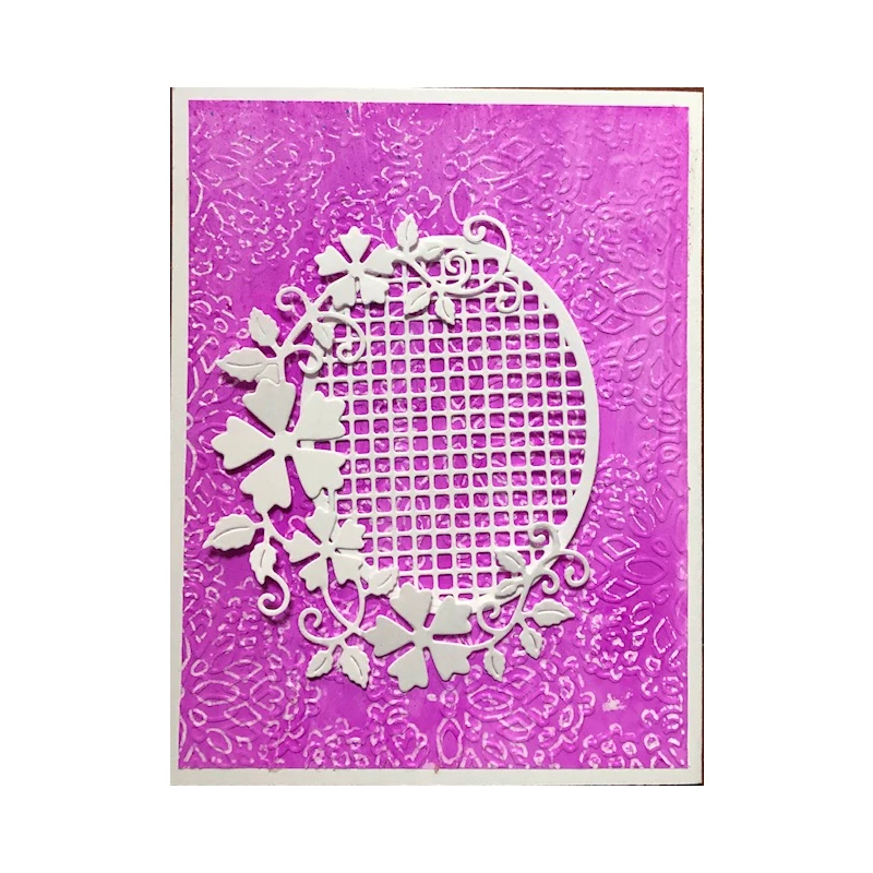 Штампы штампы для скрапбукинга цветы овальные решетки металлические Вырубные