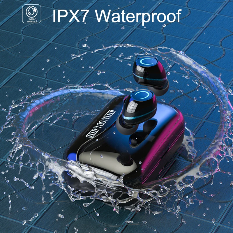Наушники -вкладыши TWS Bluetooth наушники 5 1 Беспроводной Headphons Hi- Fi IPX7