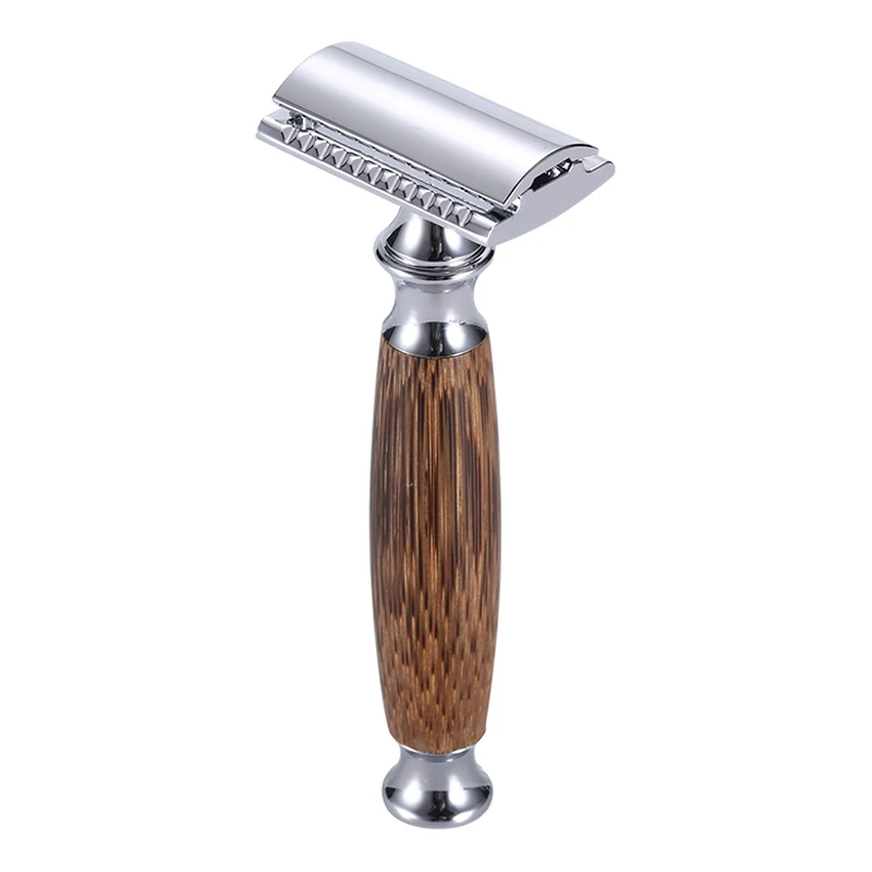 With Long Natural Bamboo Handle  Experience A Better Shave E