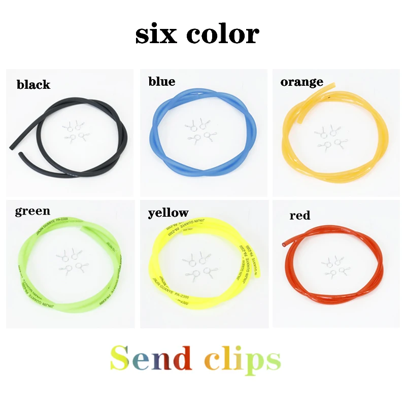 Motorcycle Hose 1Meter Petrol Fuel Line Gas Oil Pipe Tube Rubber For Honda Yamaha Aprilia Buell TRIUMRH SUZUKI Kawasaki | Автомобили и