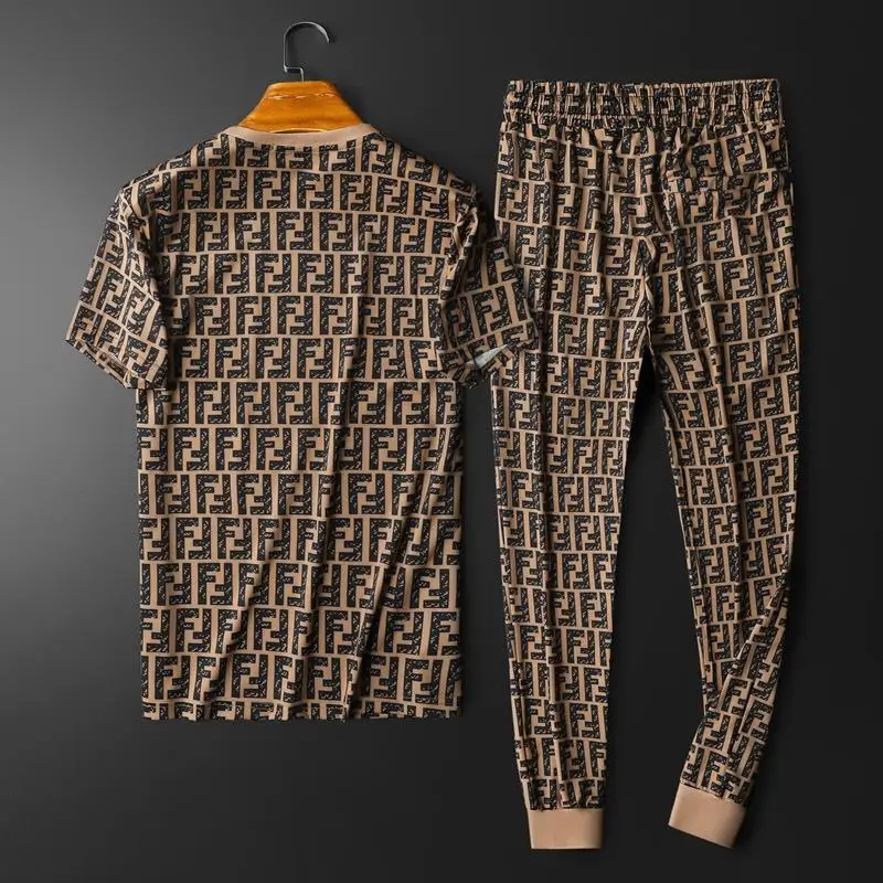 

European station fashion brand letter printing short sleeve pants suit 2021 men's summer sports fashion two piece suit