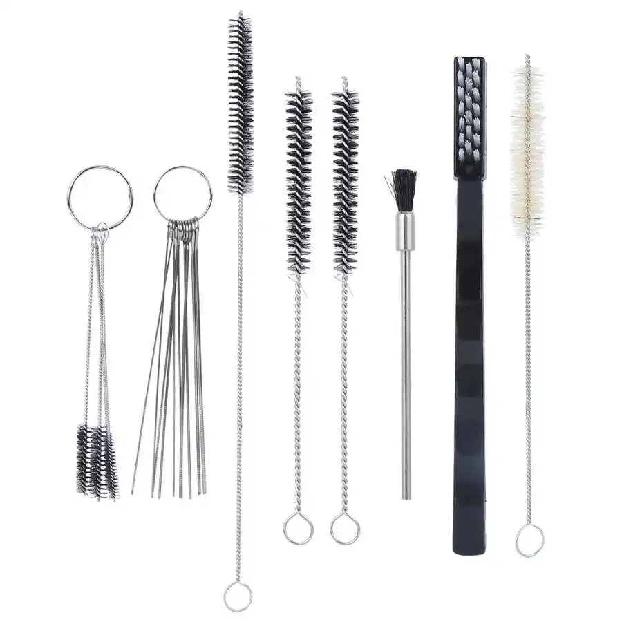 19 шт. Аэрограф пистолет распылитель набор инструментов для очистки иглы и кистей