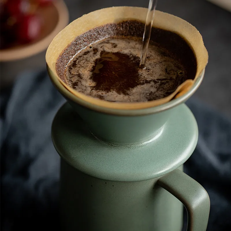 Керамическая кружка для кофе с капельным фильтром ручная Стирка в скандинавском