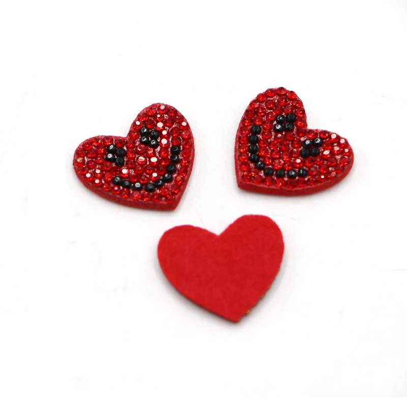 10Pcs/lot Mix Color Rhinestone Star bear Daisy Smile Patches For Kids Girls Clothes Hair Accessories DIY Sew on Appliques Badge | Дом и сад