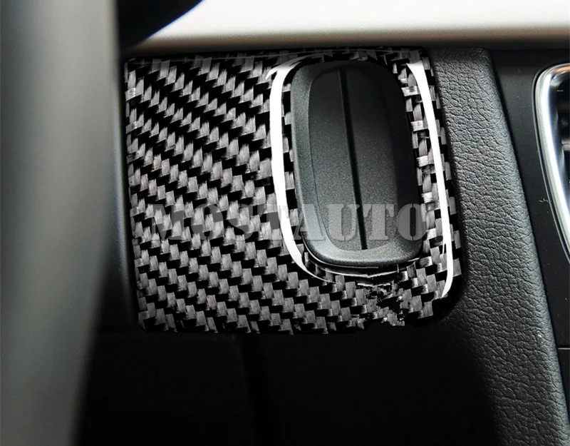Центральная консоль из углеродного волокна для Audi A5 S5 отверстие ключа рамка