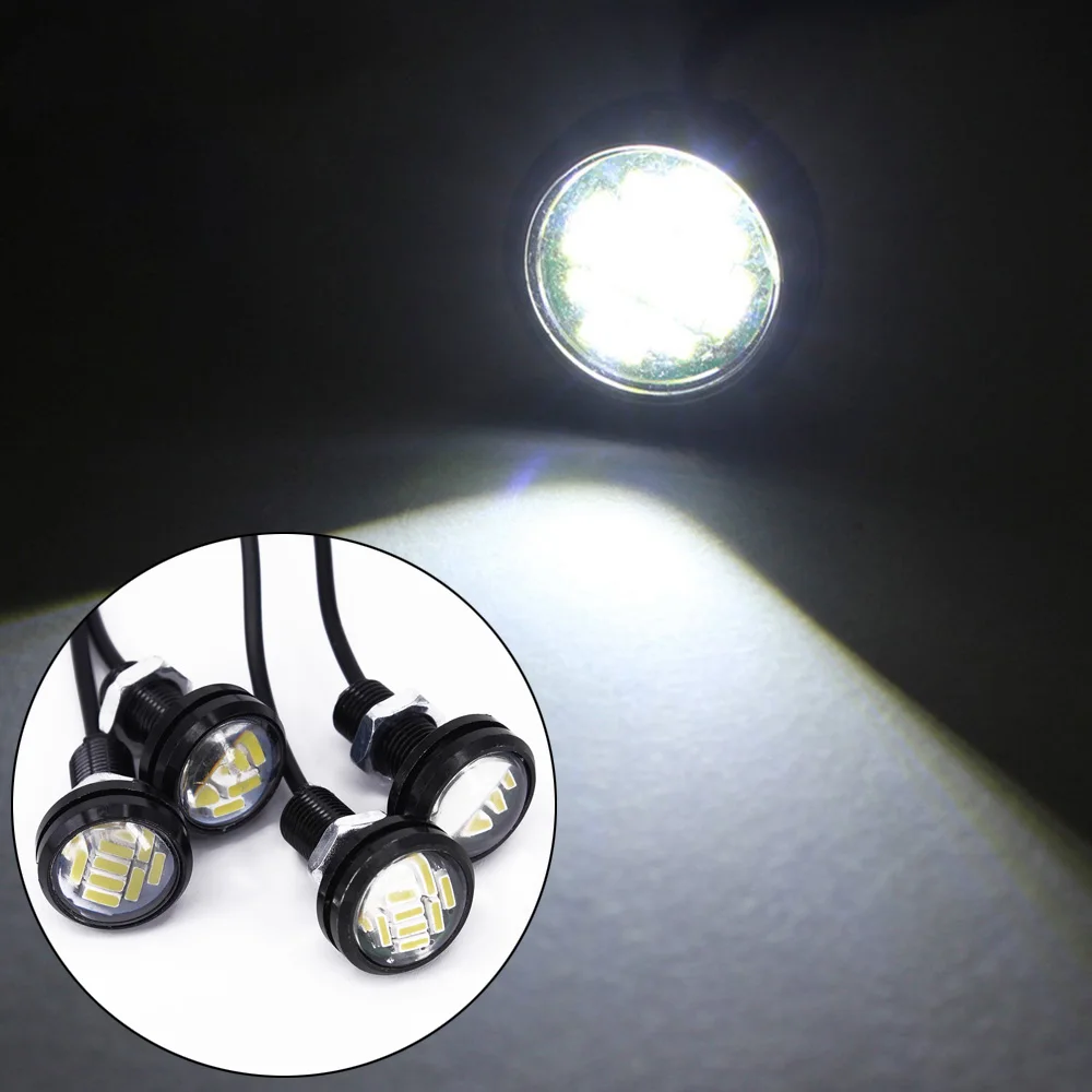 

15W Lamps 22mm Blubs Eagle Eye Reversing Parking Auto 4pcs 12LED 12V Daytime Running DRL Super bright