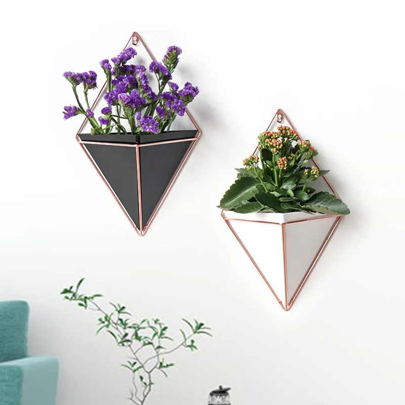Висячие геометрической формы цветка держатель горшков сад сочные украшения из