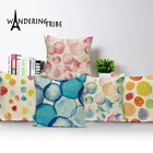 Геометрические чехлы для подушек, цветные декоративные наволочки для дома, Осенние украшения, домашние наволочки, льняные подушки, чехлы Kissenbezug