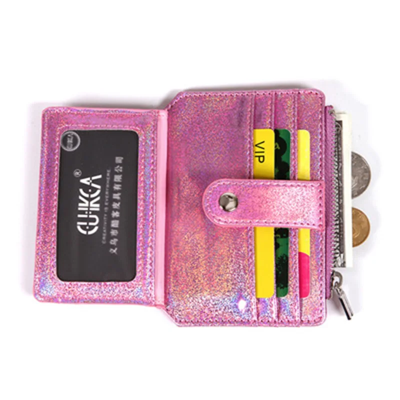 Женский креативный модный кошелек из искусственной кожи с лазерной вышивкой