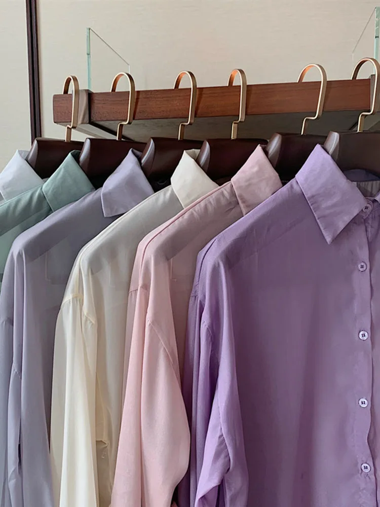 

Vy1023 2020 spring summer autumn new women fashion casual chiffon shirt woman female OL womens shirts