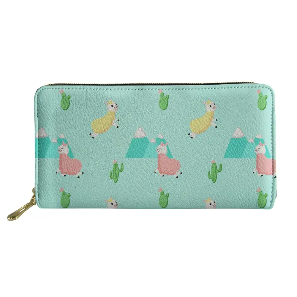 Рисунок альпака длинные кошельки на молнии женская сумка для телефона в стиле