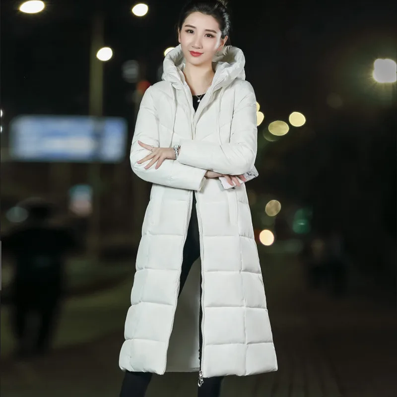 New Autumn winter Women parka Solid zipper Long sleeve Hooded Medium length Thick Outwear Coat Jacket 2019 Fashion Cotton
