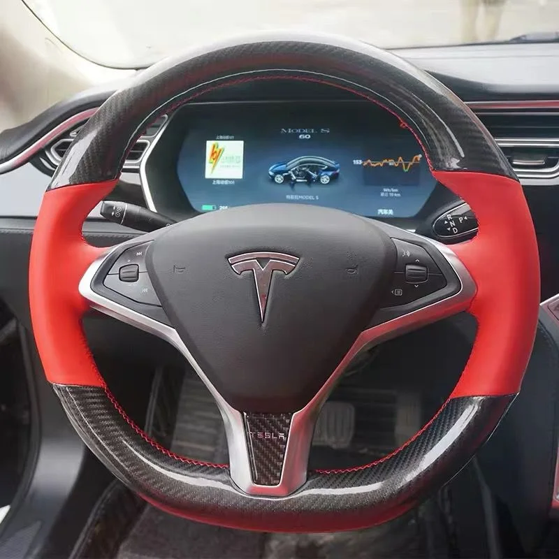 Новый нескользящий кожаный чехол для руля Tesla Model S/X 2016 2020|Чехлы на руль| |
