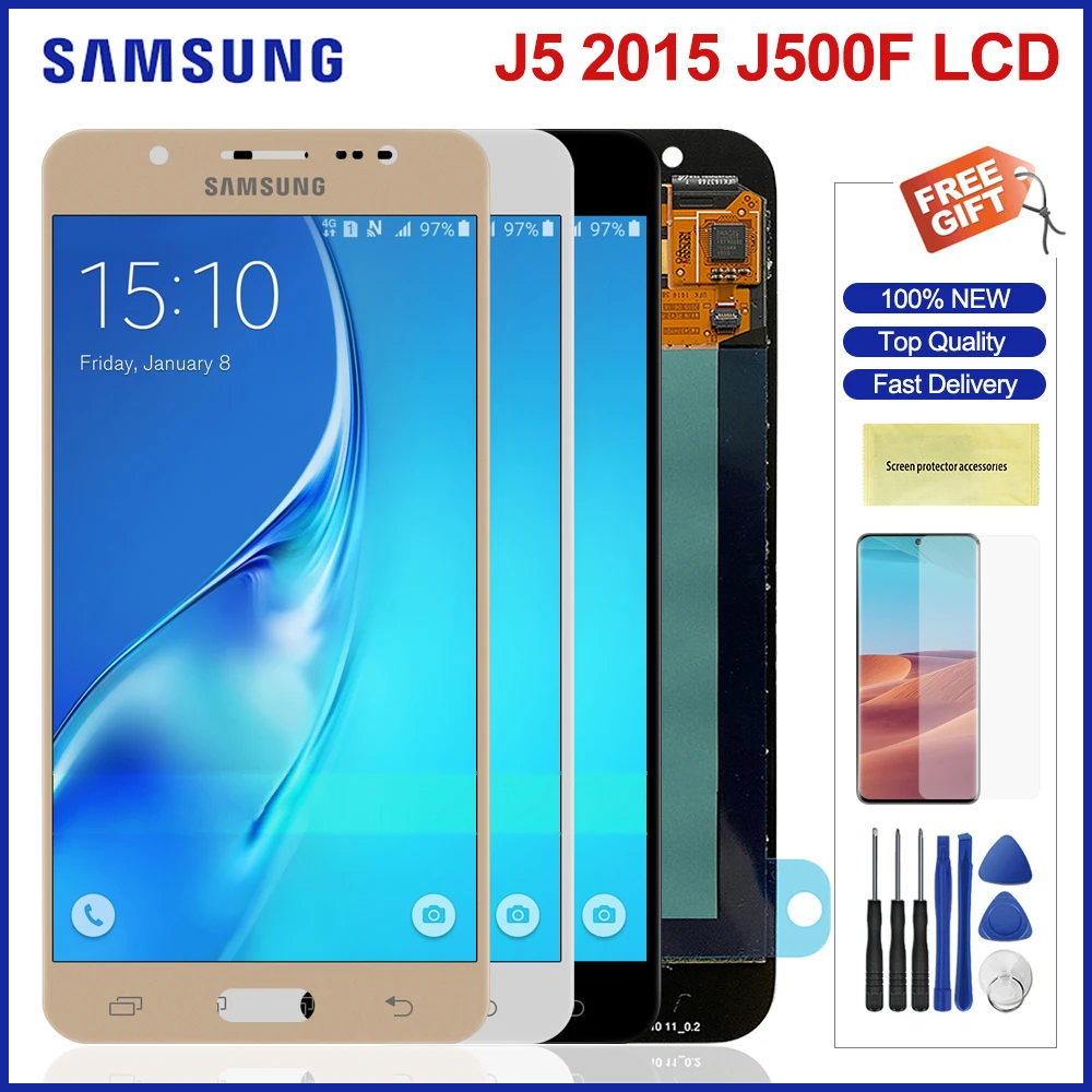 ЖК дисплей 5 0 дюймов Super AMOLED для Samsung Galaxy J5 2015 сменный сенсорный экран с