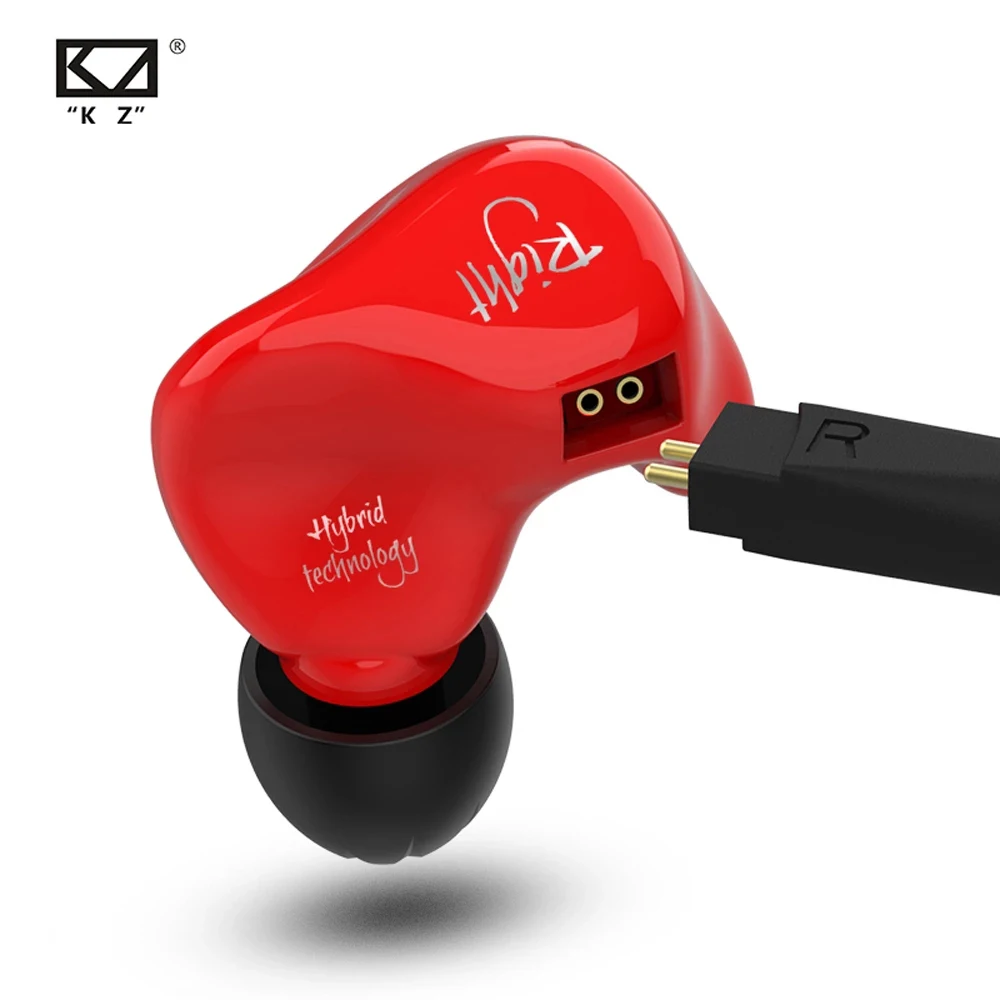 Наушники-вкладыши KZ ZS4 1DD + 1BA гибридная технология | Электроника