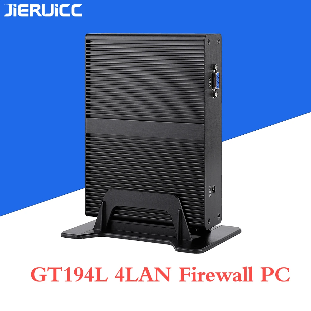 Quad Core J1900 Industrial 4 LAN Mini PC Router Server with Black Case VGA Display Port 1*com support 7*24hours working | Компьютеры и