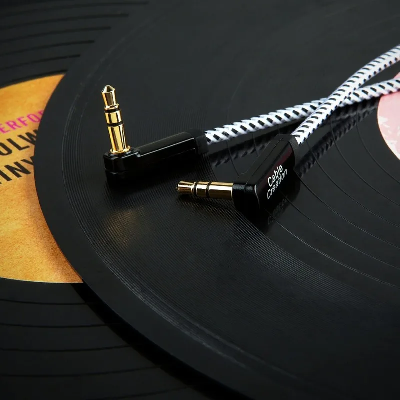 Вспомогательный стереозвук с разъемом Папа папа двойной аудиокабель 90 градусов