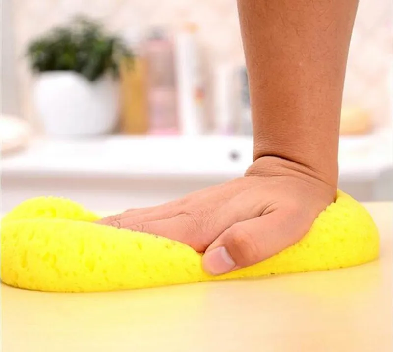 Мульти губка для мытья автомобиля Вафельная Ткань вакуумно сжатого Большой