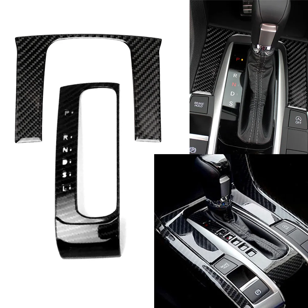 

Carbon Fiber ABS Gear Shift Panel Decor Trim Cover Fit For Honda Civic 10th X 2016 2017 2018 2019 LHD