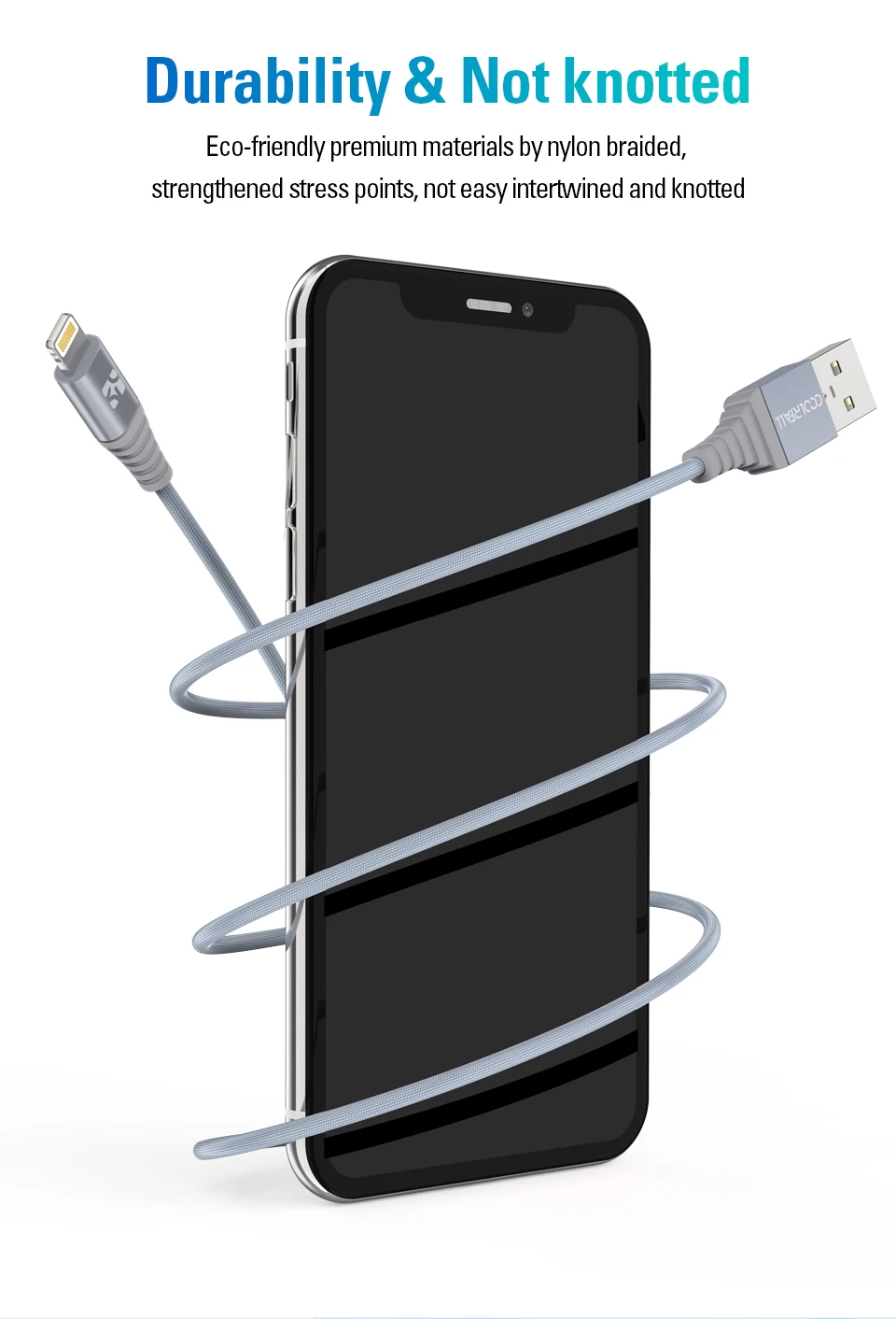 Coolreall MFi кабель Lightning USB быстрая зарядка для iPhone Apple кабель для зарядки данных для телефона X XS Max XR 8 7 6S 6 Plus 5S SE 5