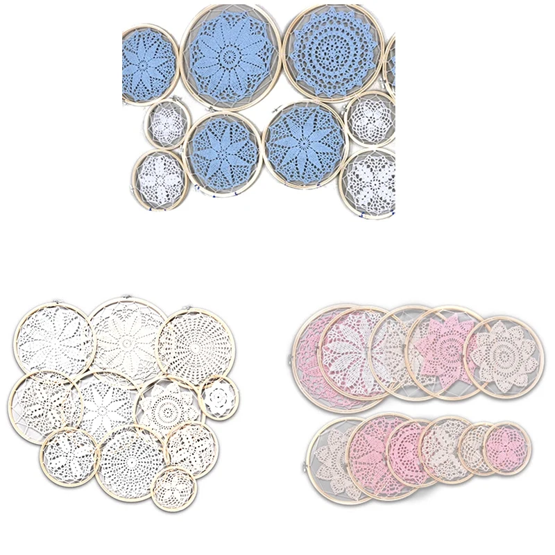 

Большой кружевной Ловец снов «сделай сам», 1 комплект, свадебный фон, украшение для комнаты, Ловец снов, Ловец снов