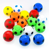 10pcs football hand spinner finger football fidget ball with opp bag for kids gift decompression toys