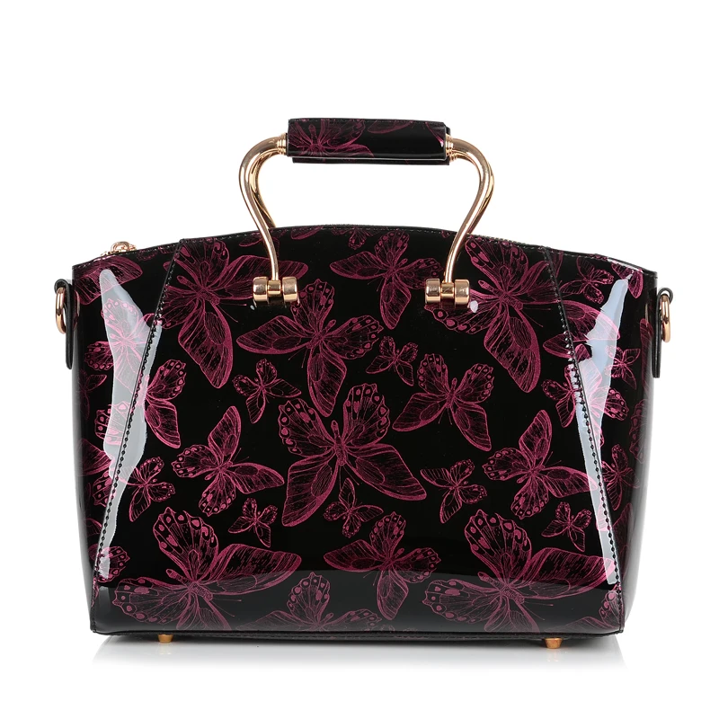 Женские кожаные сумки с принтом бабочки роскошные женские дизайнерские высокого