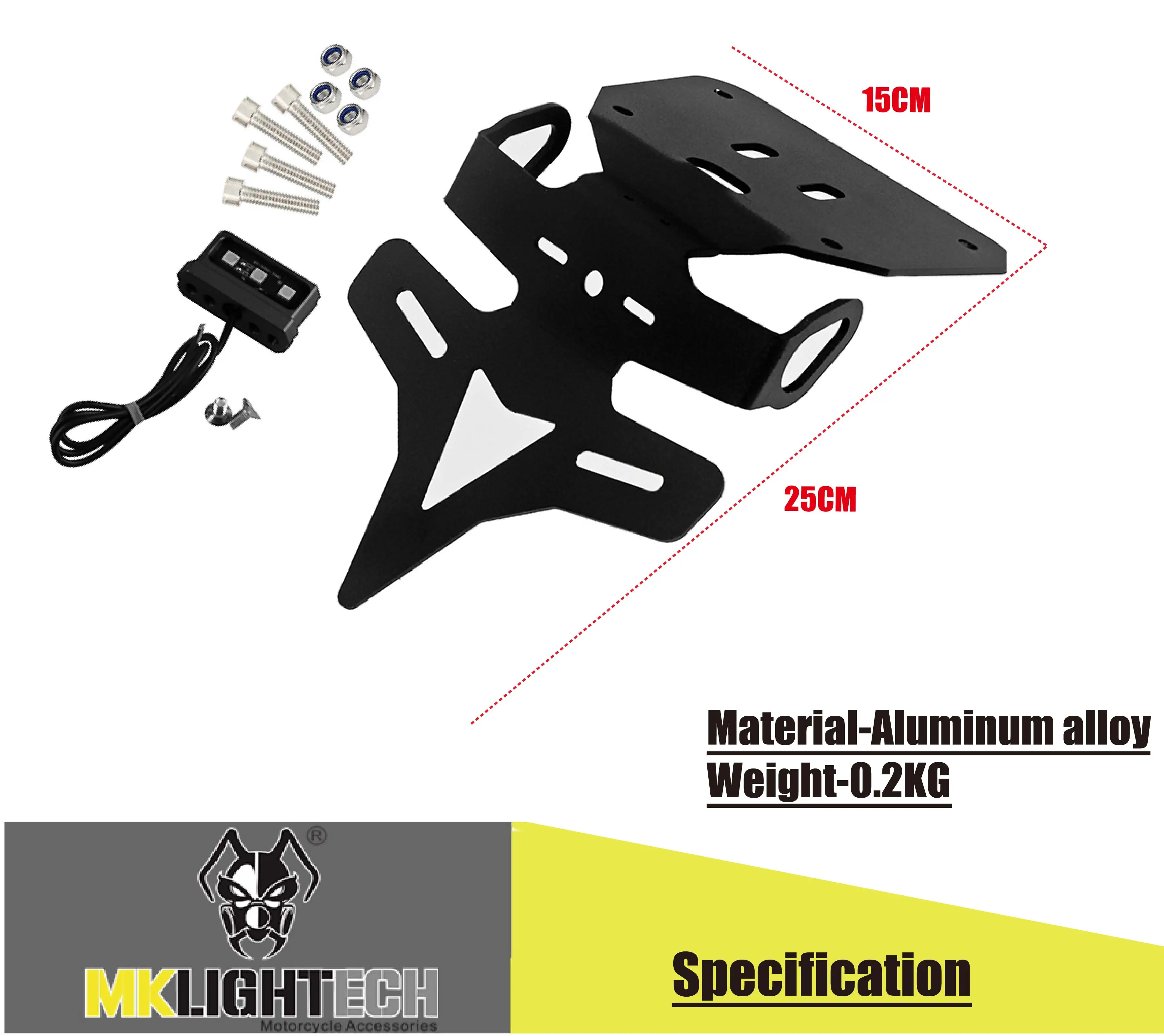 

MKL IGHTECH FOR YAMAHA R3 R25 r 3 r 25 2017-2019 tail tidy fender rear support license plate frame rear card