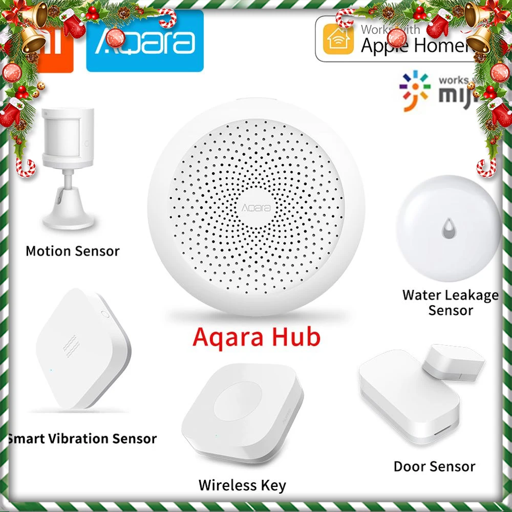 Original Xiaomi Aqara Hub work with Smart Curtain Motor Wifi Light Switch control Automation for Apple Homekit Mi Home APP