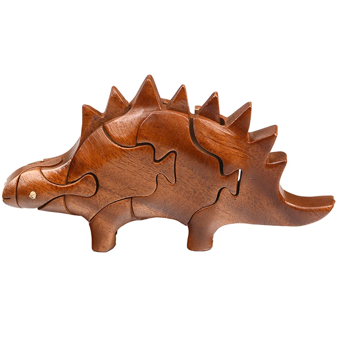 

Dinosaur Animal DIY Wooden Puzzle Model Kit Brain Teasers Mortise and Tenon Structure Educational Toy Gift - Stegz