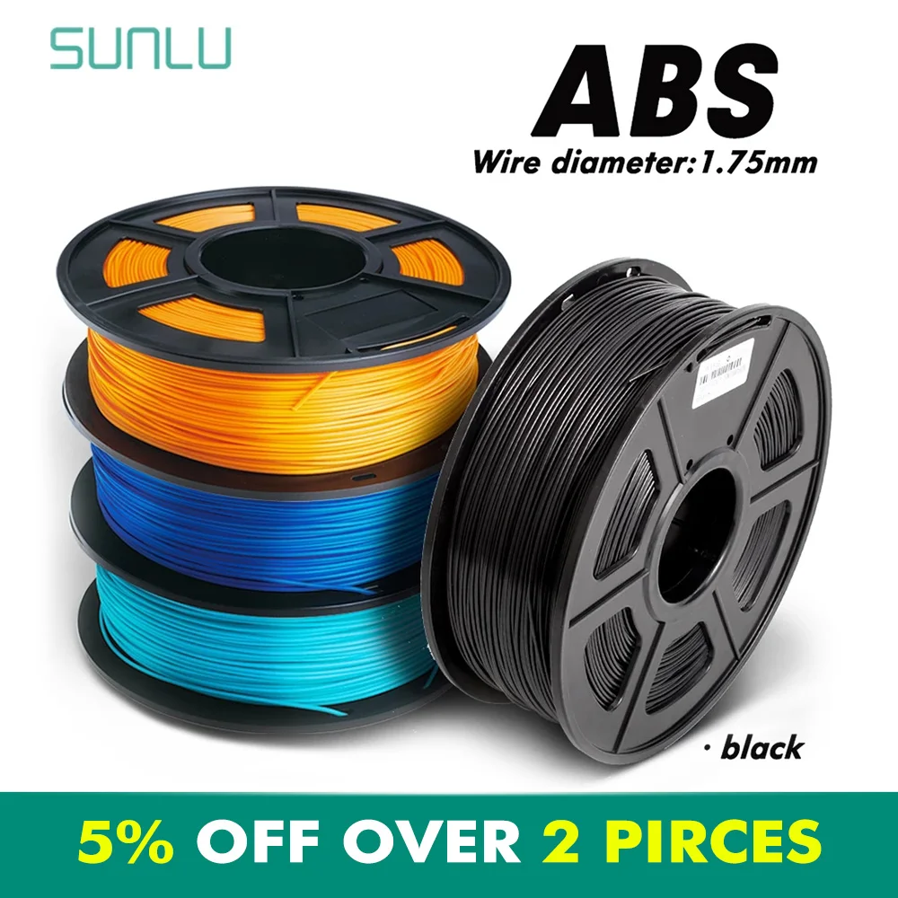 

1.75MM Exturded 3D Printer ABS Filament 1KG/2.2lbs With Spool Tolerance +/-0.02mm Children Dooling 3D Pen ABS Filament DIY Gift