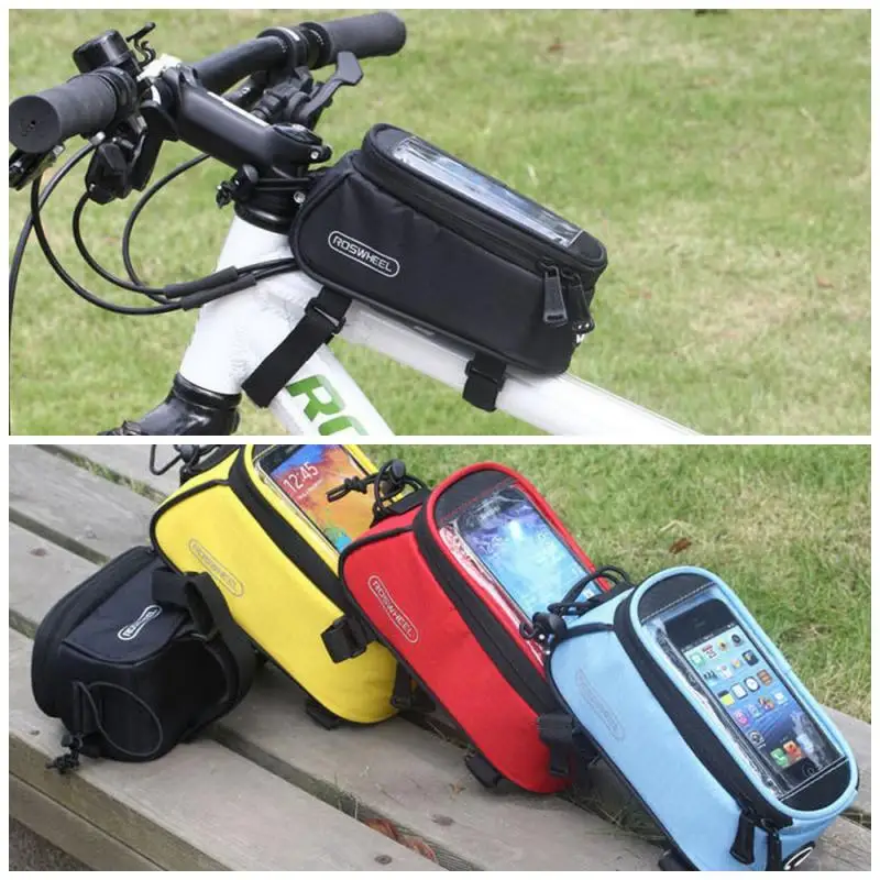 

Waterproof Bicycle Front Beam Package Creative Practical Bicycle Front Beam Riding Touch Screen Mobile Phone Bag Cycling Goods