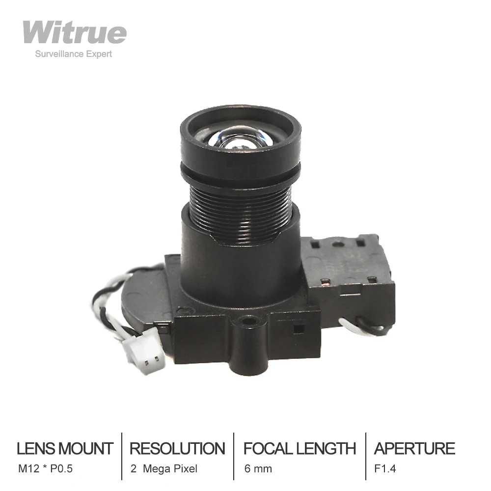 Объектив Witrue HD CCTV 6 мм 2 мегапикселя 1080P M12 * P0.5 крепление с диафрагмой F1.4 1/2 7 дюймов