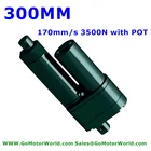 3500N 300 мм ход поршня 170 ммсекция скорость 12 в 24 В постоянного тока электрический линейный привод с отзывы Ю положения потенциометра 350 кг нагрузка LAT5P