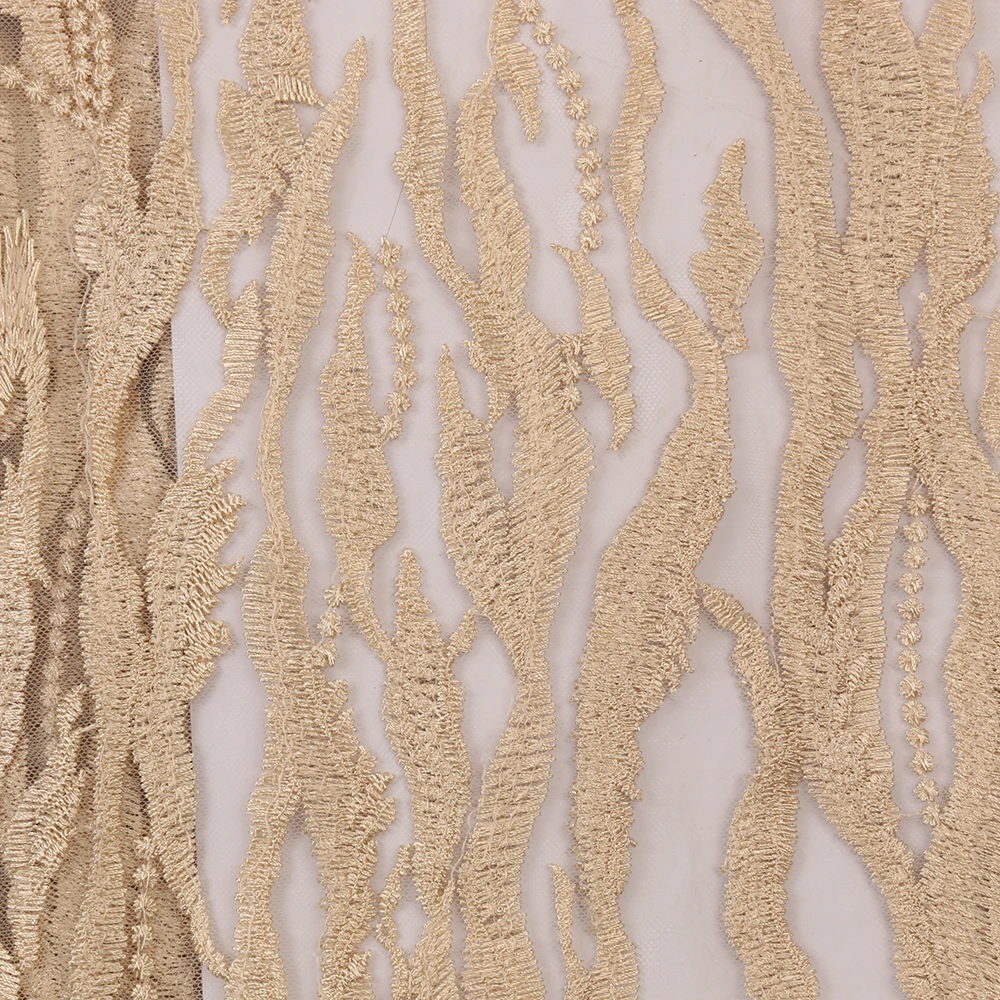 

Exquisite Embroidery Lace Flower Bridal Dress Fabric Nigerian Latest Design Style Green Color African French High Quality French