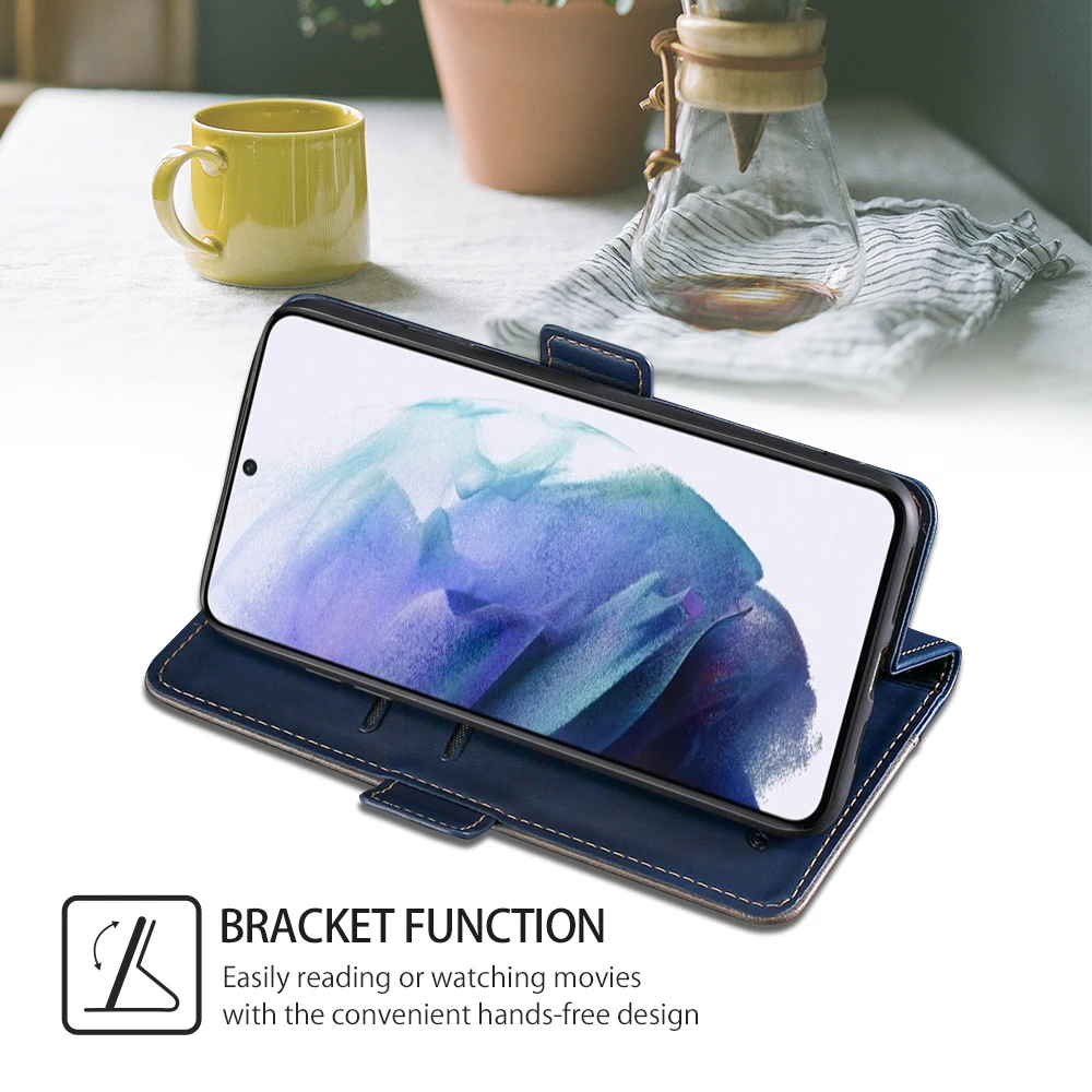 Чехол-книжка для Samsung S5 S6 S7 Edge S8 S9 Plus S10 LITE S20 S21 FE Note 8 9 10 20 Pro кожа | Мобильные телефоны