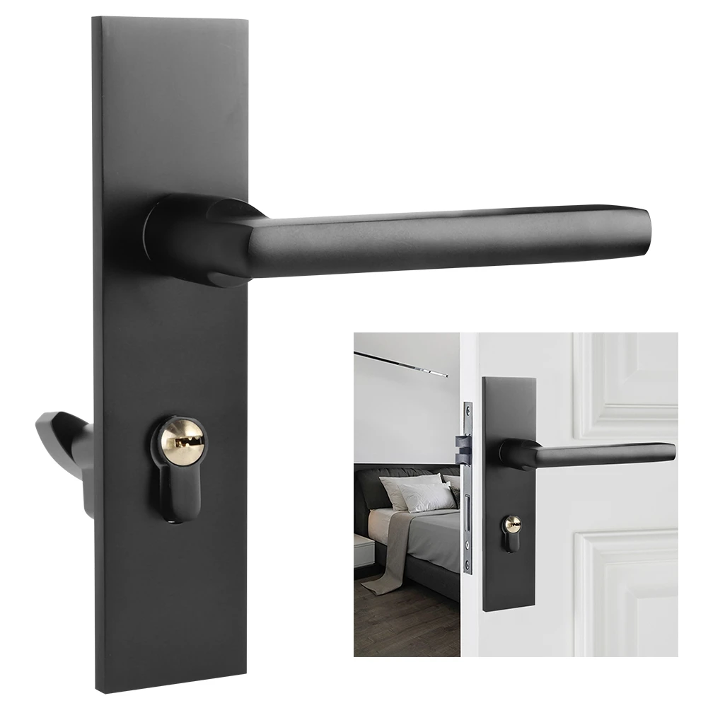 Door Lock Ultra Silence Zinc Alloy Indoor Split Simple Cylinder Handle Set for Wooden | Обустройство дома