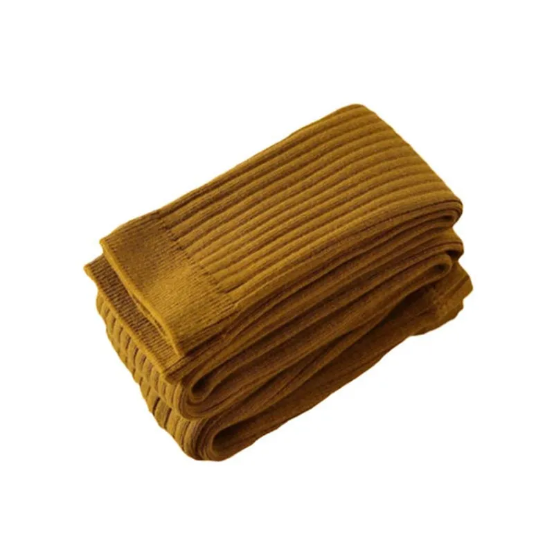 Леггинсы хлопковые однотонные для девочек теплые облегающие брюки карандаш