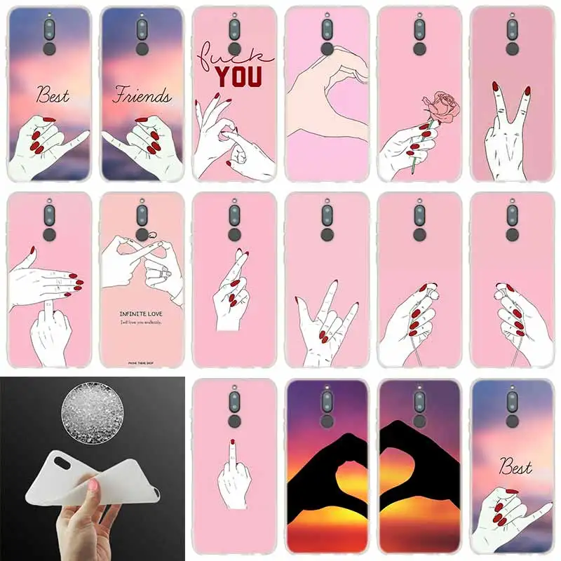 Чехол с надписью Best Friend Girlfriend Shopping girl для Huawei Mate 30 20 10 Lite pro 20X 30lite Cover nova 5i 5z 4 3 3i Fashion