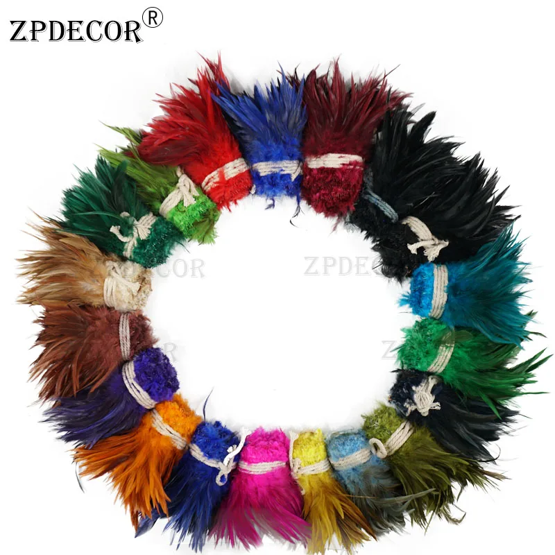 ZPDECOR седло для петуха перья нанизанные 1 ярд за штуку карнавала | Дом и сад