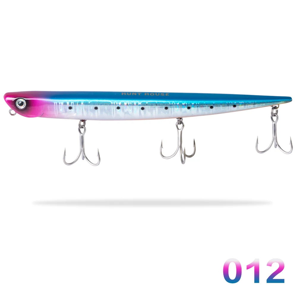 012 Hunthouse swimbait bay ОРФ Маниакальная рыболовные приманки приманка-карандаш опускается на дно 99 мм 18,5g 155 мм 31,5g Крючки для морского окуня голубая окунь - Цвет: 012