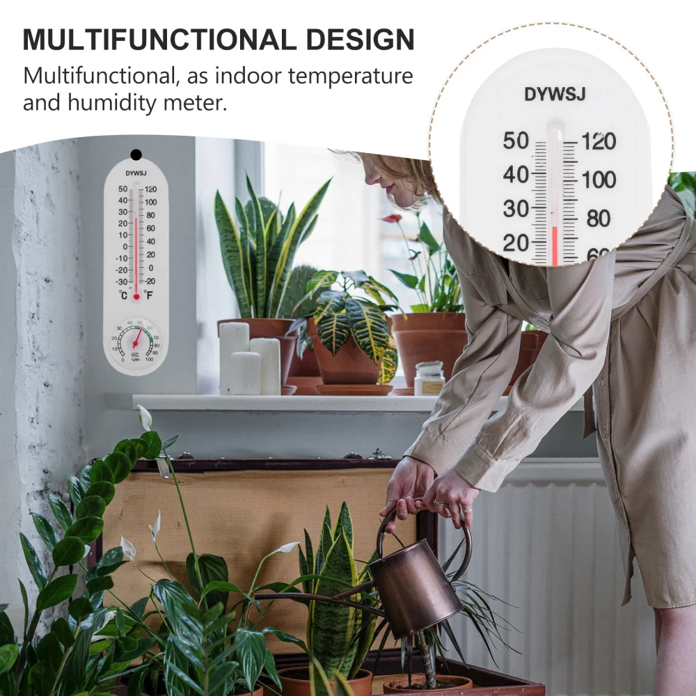 

5pcs Indoor Outdoor Greenhouse Wall Temperature Monitor Wall Hanging