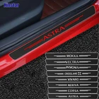 4 шт., наклейки на автомобильные двери из углеродного волокна для Opel OPC Astra J H G K Insignia Corsa D B E Vectra Mokka Meriva Vivaro Crossland x