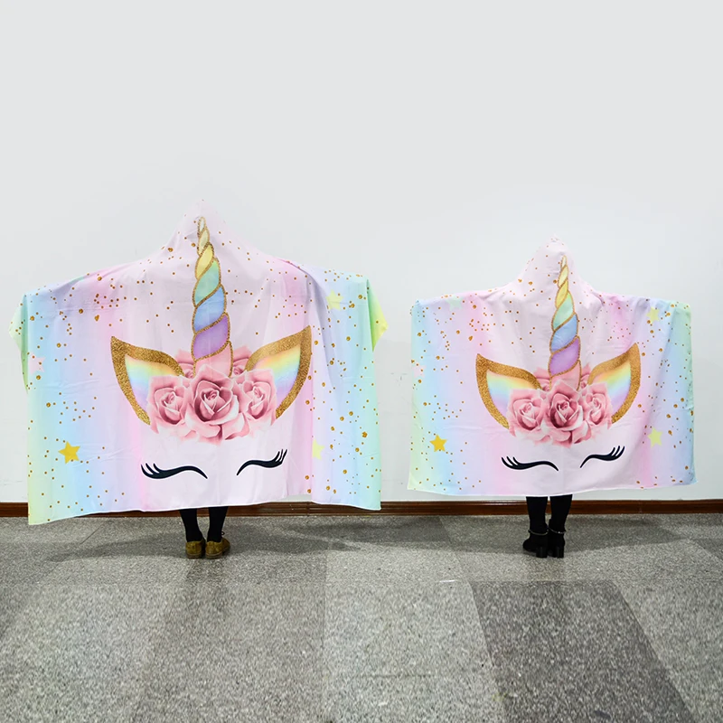 Новинка летнее пляжное полотенце с капюшоном пригодное для носки забавное